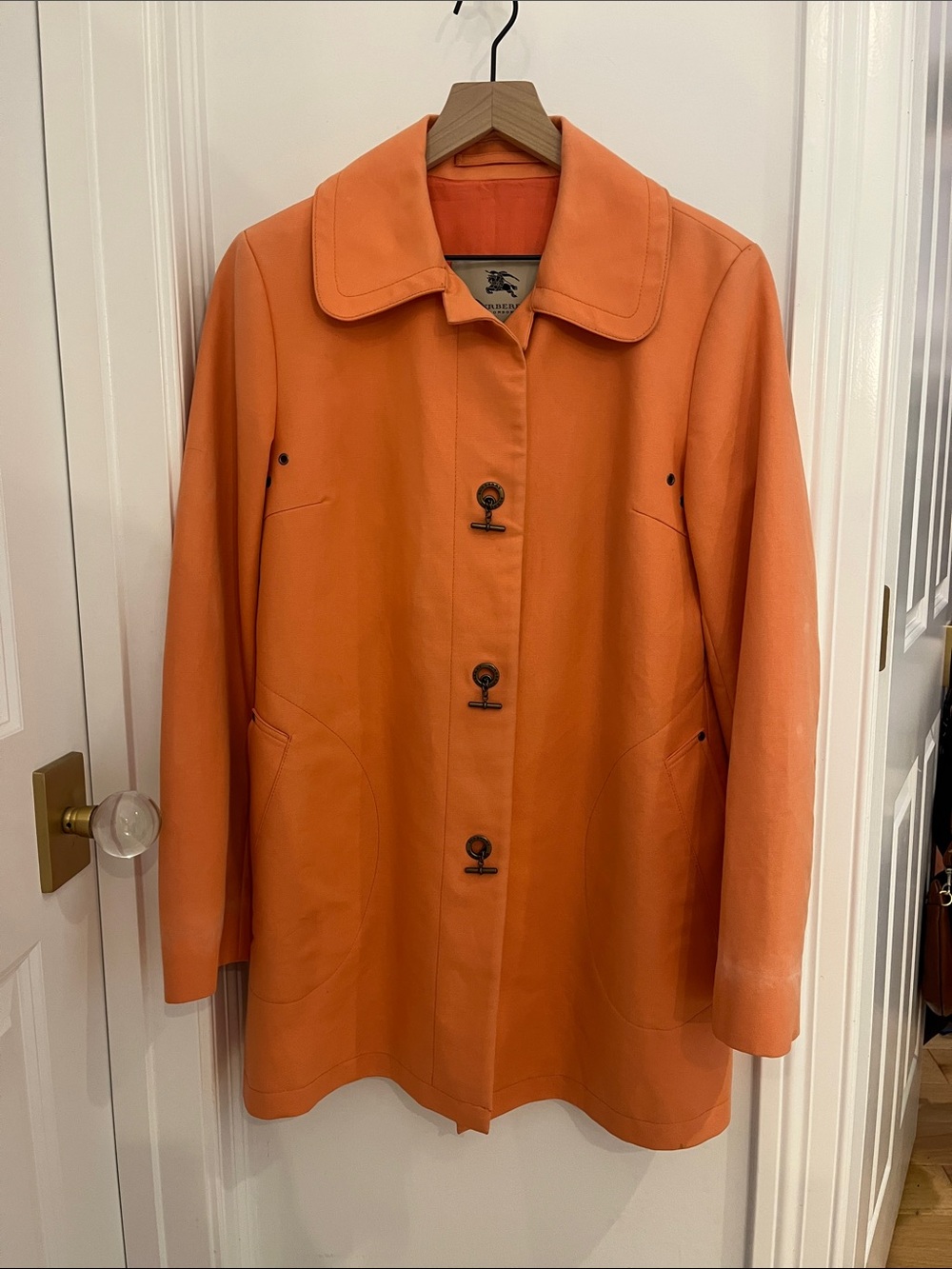 Burberry Peach 🍑 Lightweight Cotton Trench Coat